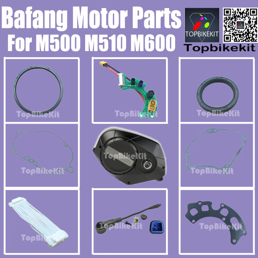 B Ebike Bafang Mid Motor Center Motor Repair Parts M500 M510 M600 Waterproof Ring/PCB Board/Oil Seals/Speed Sensor/Balance Cable