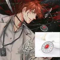 Anime SCP 963 alliage pendentif Cosplay Jack brillant Horcrux amulette collier unisexe mode rouge gemme bijoux accessoire accessoire cadeau de noël 1