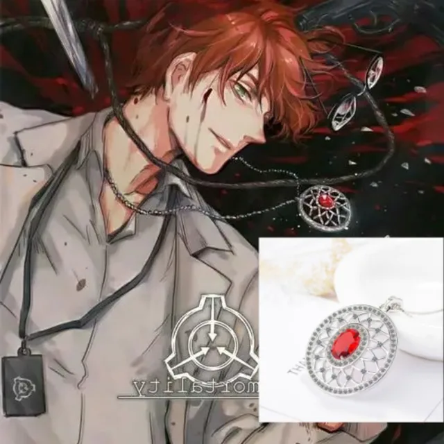 Anime SCP 963 alliage pendentif Cosplay Jack brillant Horcrux amulette collier unisexe mode rouge gemme bijoux accessoire accessoire cadeau de noël 1