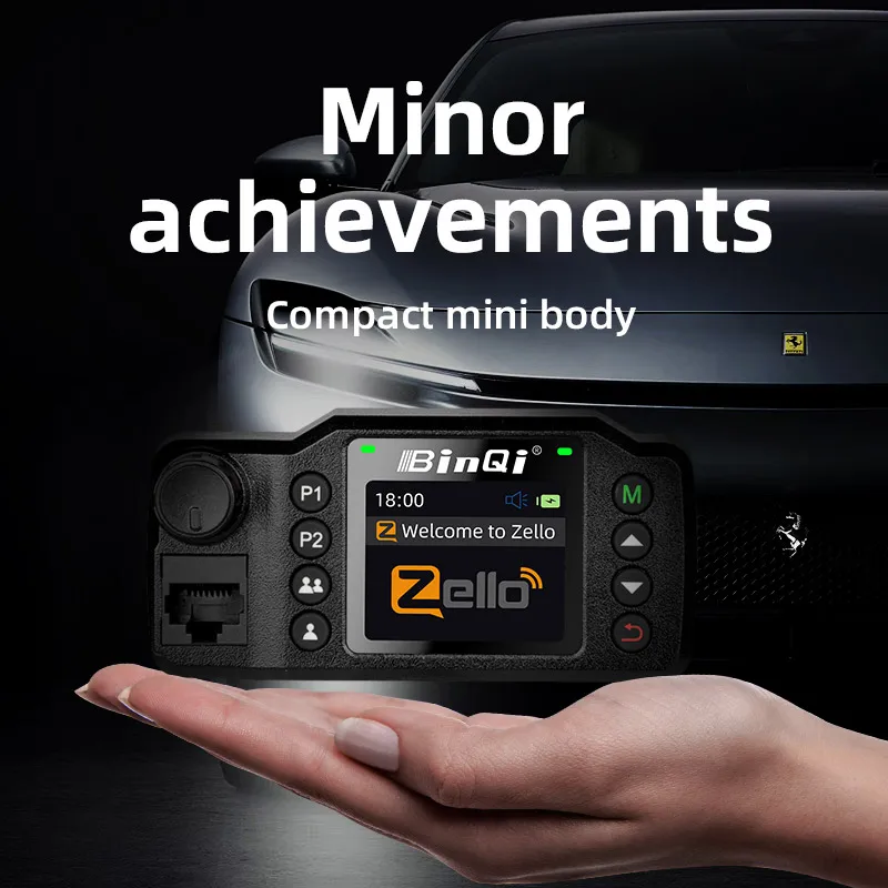 8900plus Zello Mini Mobile Radio 2G 3G 4G 5000KM Transceiver Supports GPS Positioning Car Radio 5