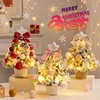 Tabletop Christmas Tree with Lights 35cm Prelit Small Tabletop Christmas Tree Small Light Up Christmas Tree for Desk with Star