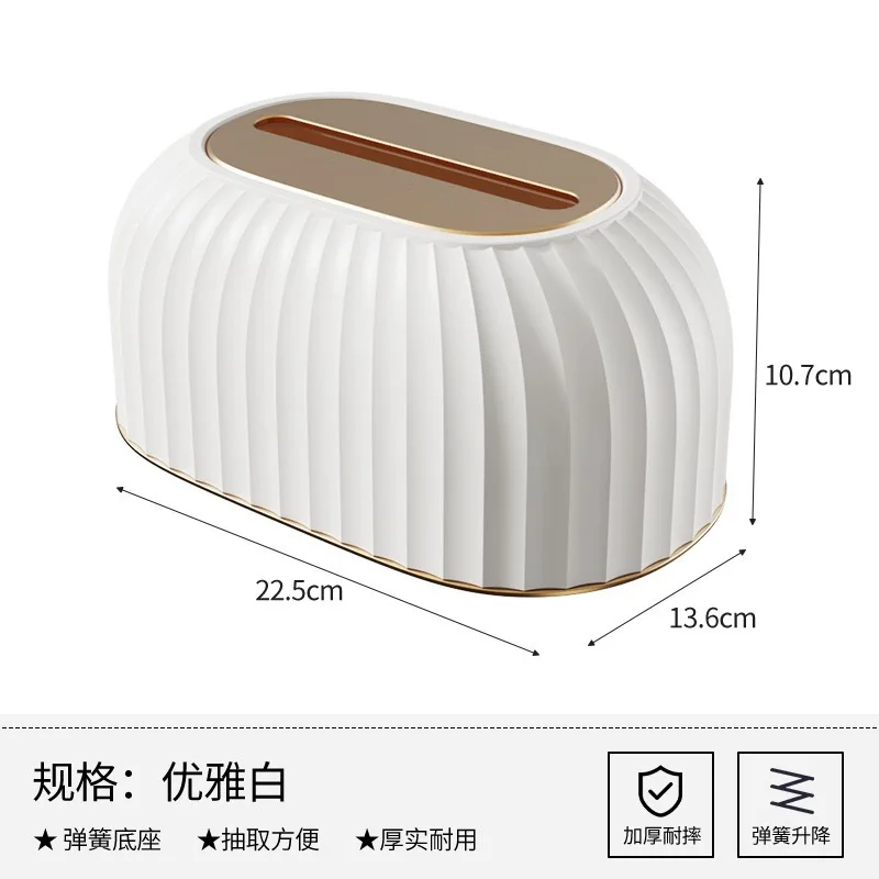 Nordic Elegant Tissue Boxes Style Paper Container Holder Storage Case For Living Room Dining Rooms Home Hotel Table Decoration 6