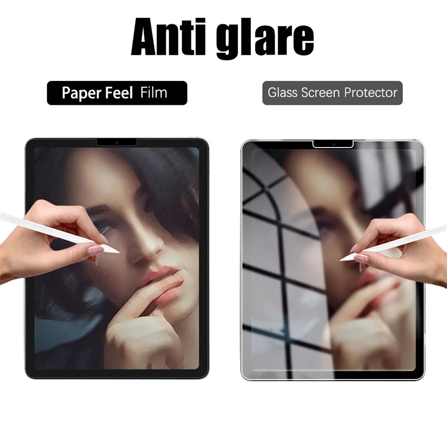 3Pcs Paper Feel Like Screen Protector For ipad Air 11 Pro 13 2024 10th 9th Generation 8 7 6 Air 5 4 Pro 11 12.9 10.5 M5 No Glass — view 6