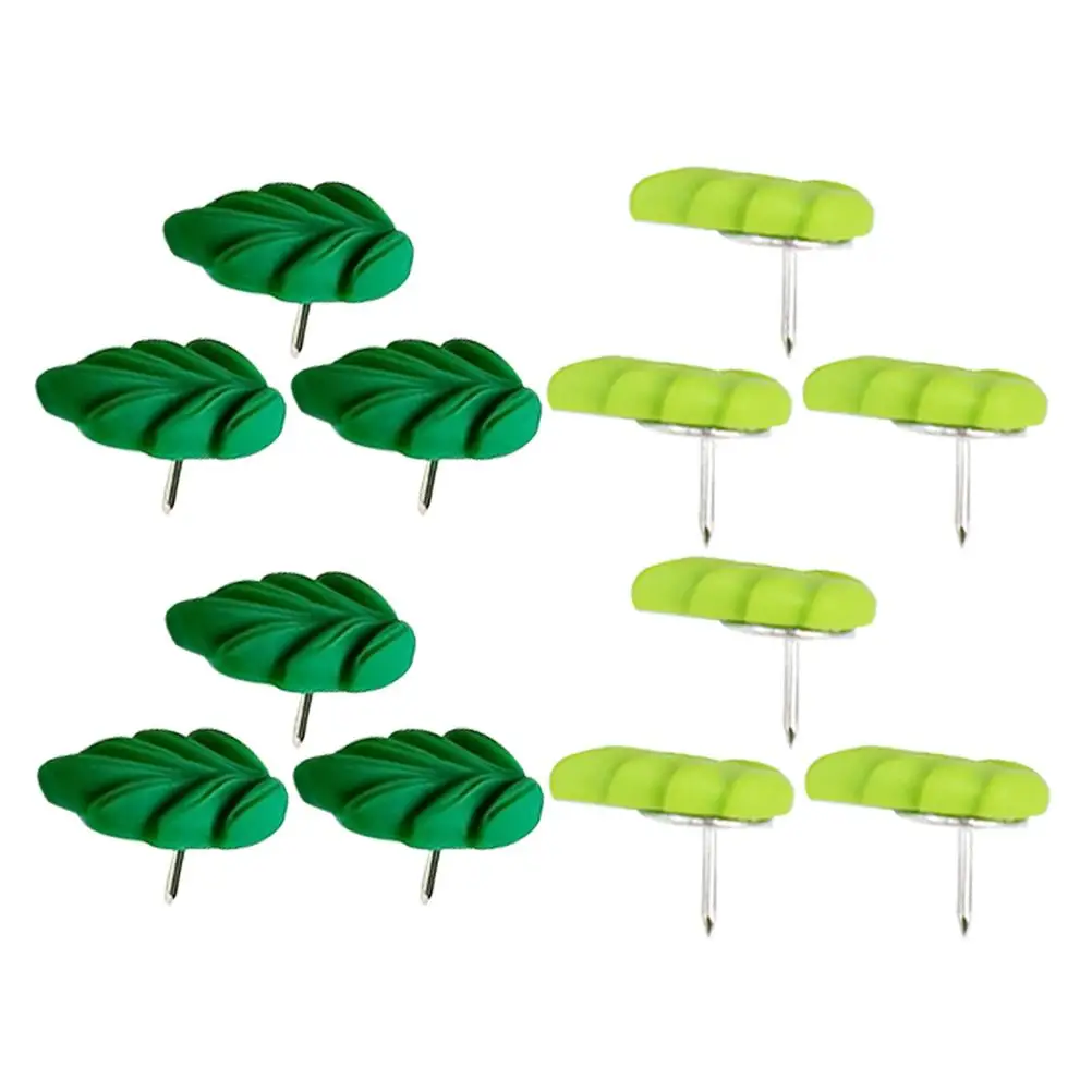 20 Pcs Resin Leaf Push Pins Cute Realistic Office Thumb Tacks Decorative Wall Tacks Cork Board Accessories Funny Pushpins