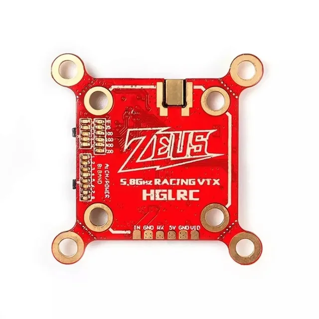 HGLRC Zeus VTX 20/30mm 800mW Switchable 5.8G 40CH Built-in Microphone 6-26V for RC FPV Racing Freestyle Drones 1