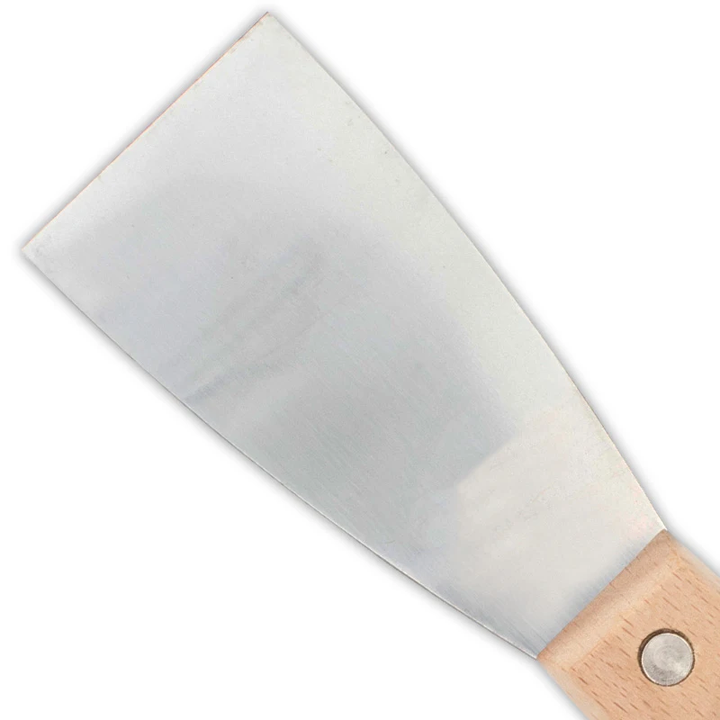 Paola wood handle putty knife 2-inch stainless steel scraper cleaning scraper putty knife scraper