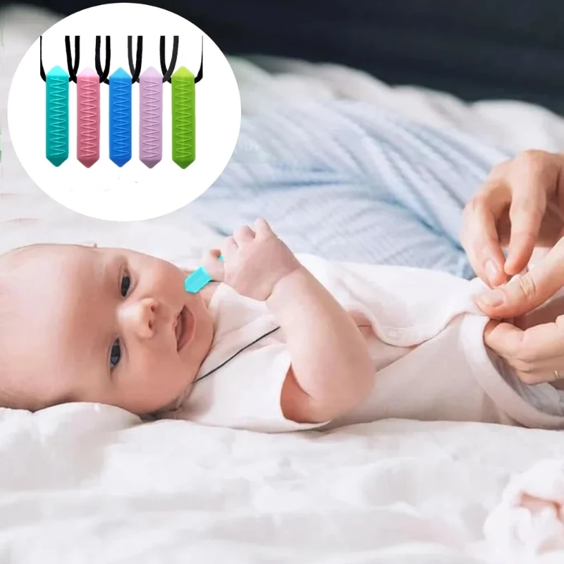 Teething toys silicone teething toys baby teething toys silicone teether silicone teething beads sensory chew necklaces Silicone Chew Necklace Durable Teething Pendant for Kids & Adults Soothes Gums & Promotes Orals Development Present Gift A2UB