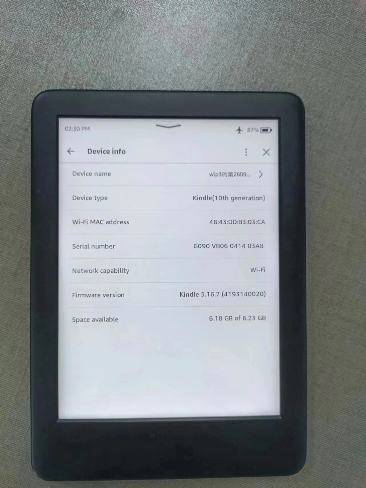 Kindle Lettore di e-book di decima generazione 4G/8G Ereader Touch screen per inchiostro elettronico da 6 pollici con luce di lettura retroilluminata 167ppi utilizzato Disponibile