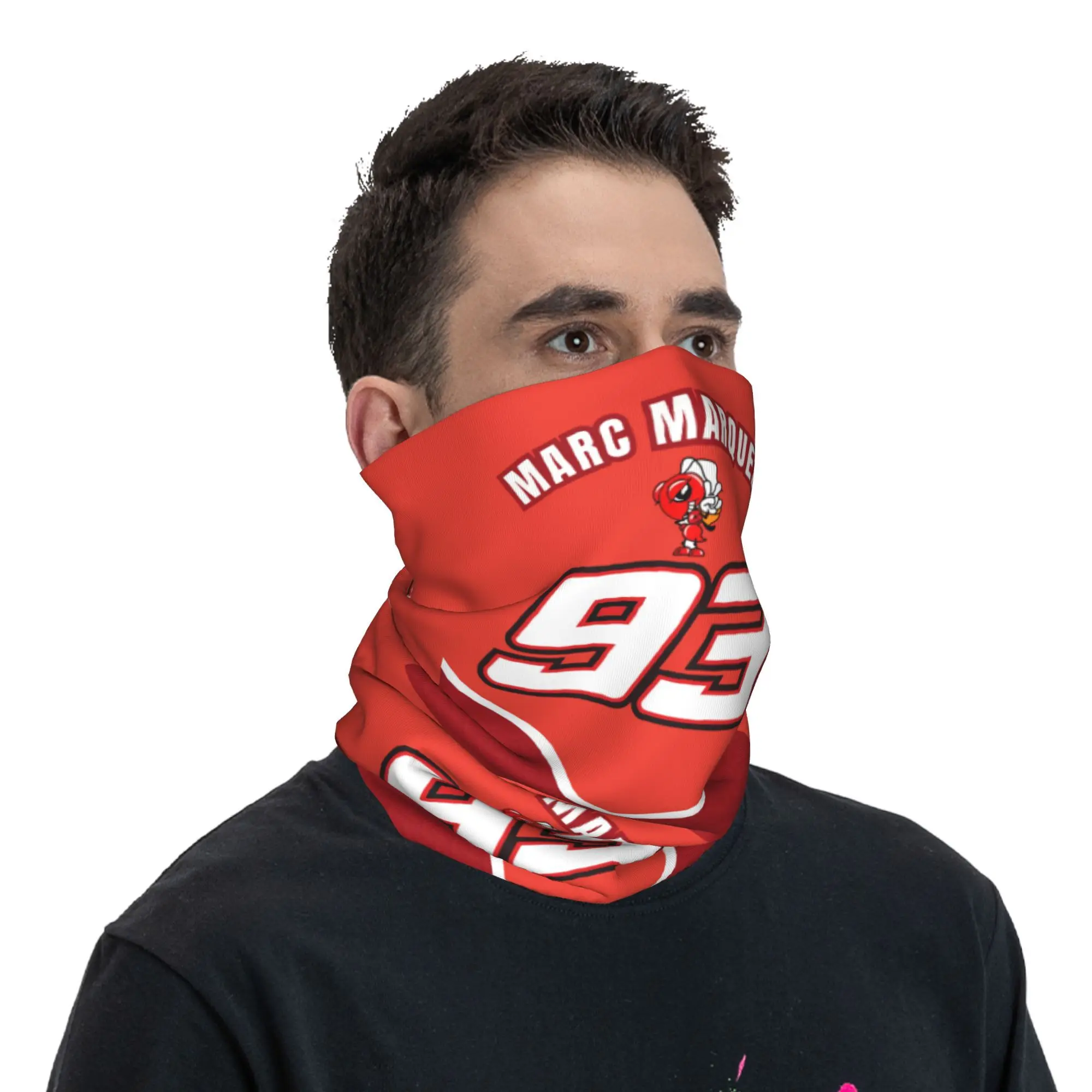 Motor-Marquezs Marxs Motorcycle 93 Racing Bandana Neck Warmer Men Women Winter Ski Hiking Scarf Gaiter Face Cover