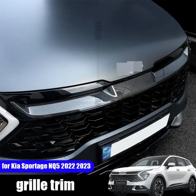 Invista em Estilo e Proteção com a Capinha de Grade Externa de Fibra de Carbono para Kia Sportage NQ5 2022-2023 Invista em Estilo e Proteção com a Capinha de Grade Externa de Fibra de Carbono para Kia Sportage NQ5 2022-2023