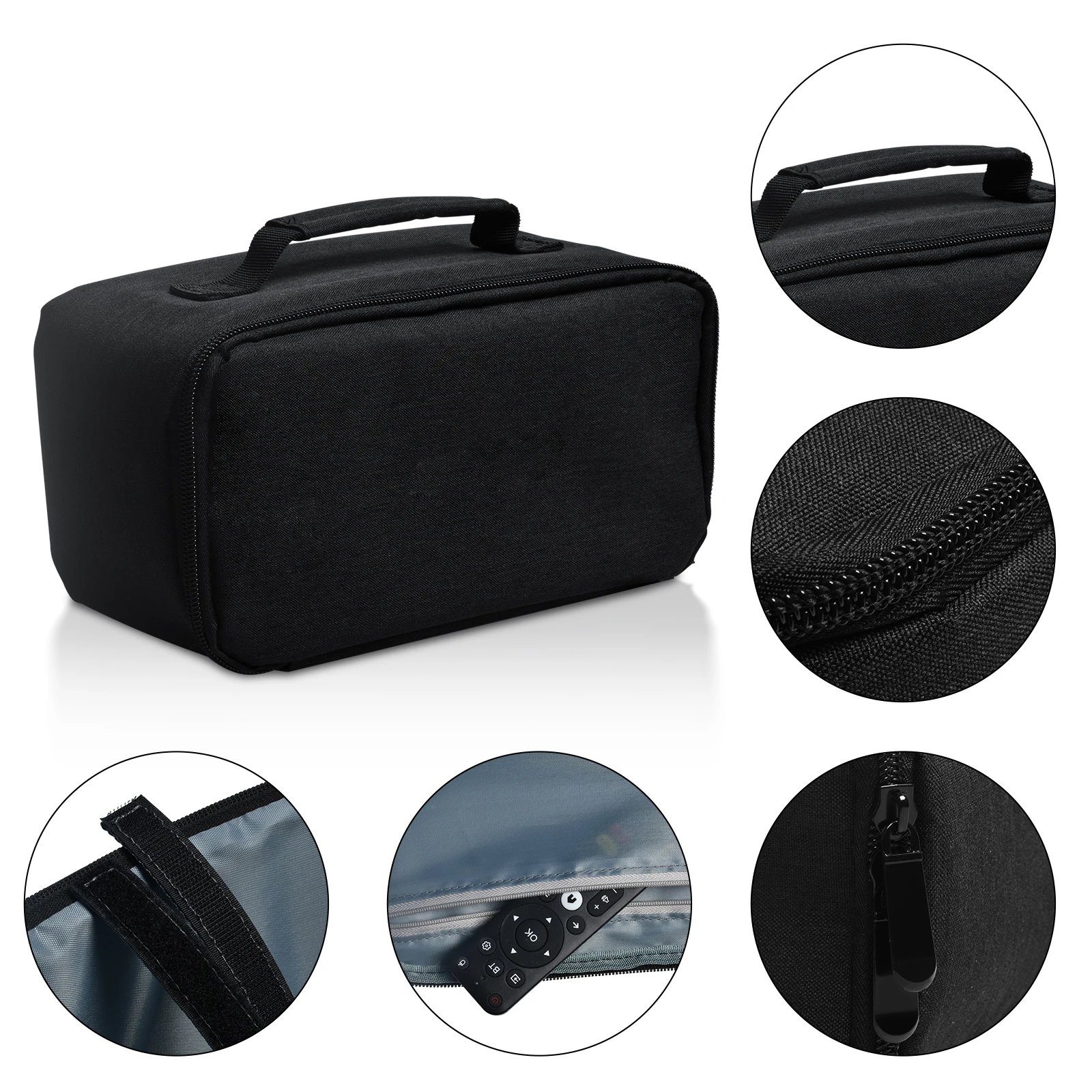 Storage Case Travel Carrying Bag Salange HY300 for HY320 and Universal Type Support HY260 P330 P30Max HCS350 Black Portable projector storage case
