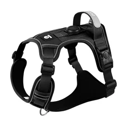 Reflective Escape - Proof Dog Harness with Airtag Holder and Breathable Mesh - M (E)