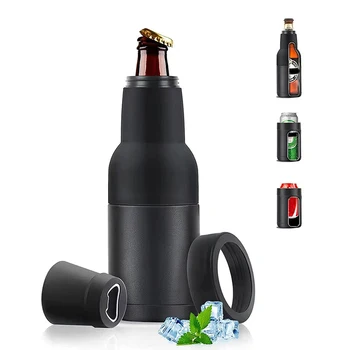 Réservoir de stockage au froid de bière en acier inoxydable de 12oz avec ouvre-bouteille Thermos isolée sous vide à Double paroi pour boisson peut tasse froide fraîche 1