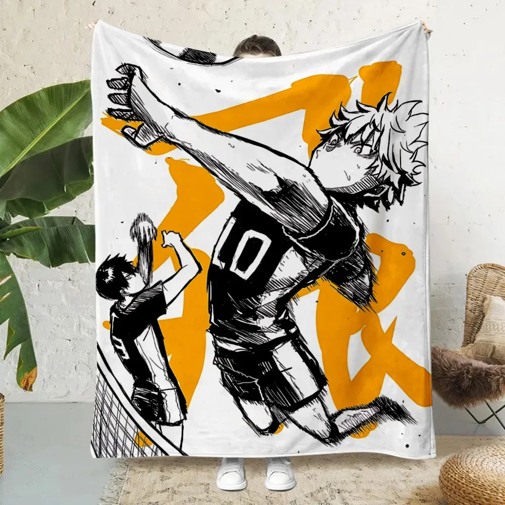 Hot Anime Comics Cute Haikyu Printed Blanket Picnic Blankets Warm Blanket Soft and Comfortable Blanket Home Travel Birthday Gift 5