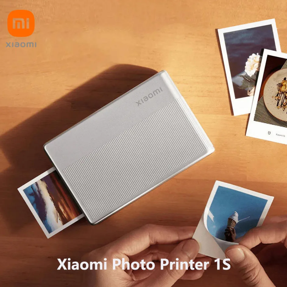 Xiaomi Impresora fotográfica portátil 1S Bluetooth 5,2 impresora térmica multifunción AR impresora de bolsillo impresión de foto inalámbrica