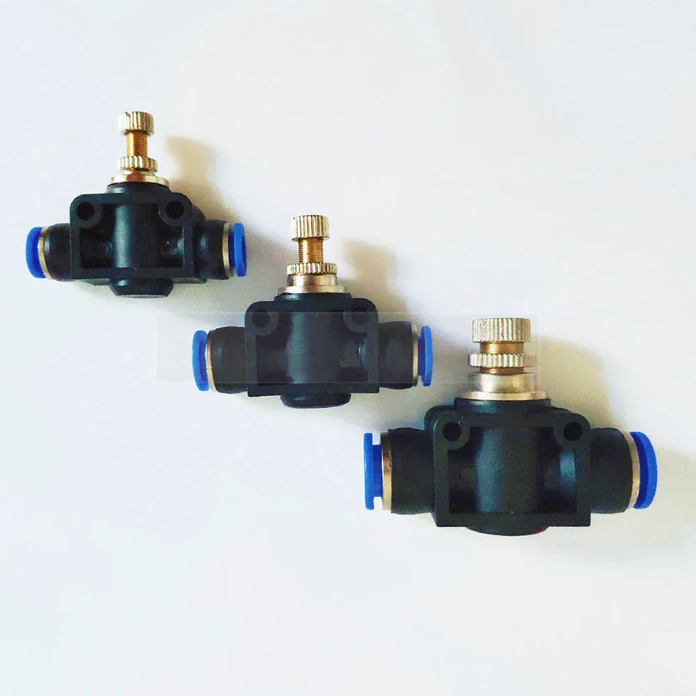 Description Picture 4 of itemPneumatic Fitting Airflow Regulator 6mm 8mm 10mm OD Hose Tube Gas Flow Adjust Valve Connector Fitting Air Speed Control Crane