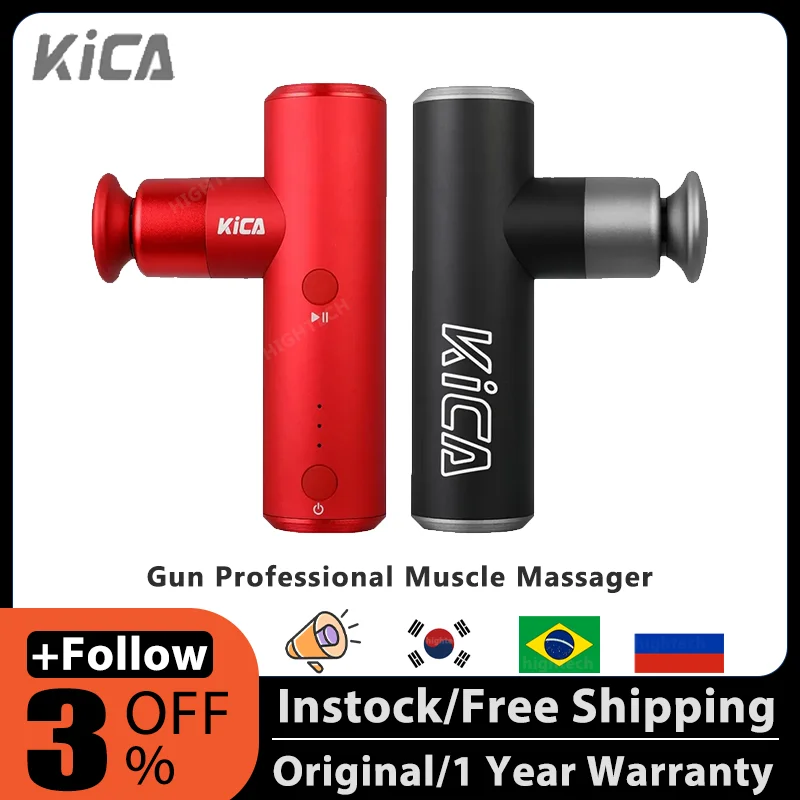 KICA Mini 2 Massage Gun Electric Body Muscle Massager Smart Physiotherapy  Fascia Gun for Fitness Sport Slimming Pain Relief - AliExpress