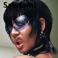 Lunettes de soleil vintage irrégulières Y2K pour femmes, nouvelle marque de mode en alliage hip hop œil de chat, lunettes de soleil punk hiphop uv400 2