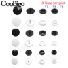 T3 T5 T8 Plastic Snap Buttons Press Fasteners Installer Plier Tool Kit Sewing Accessory Round 4 In 1 Black White 10mm 12mm 14mm 2