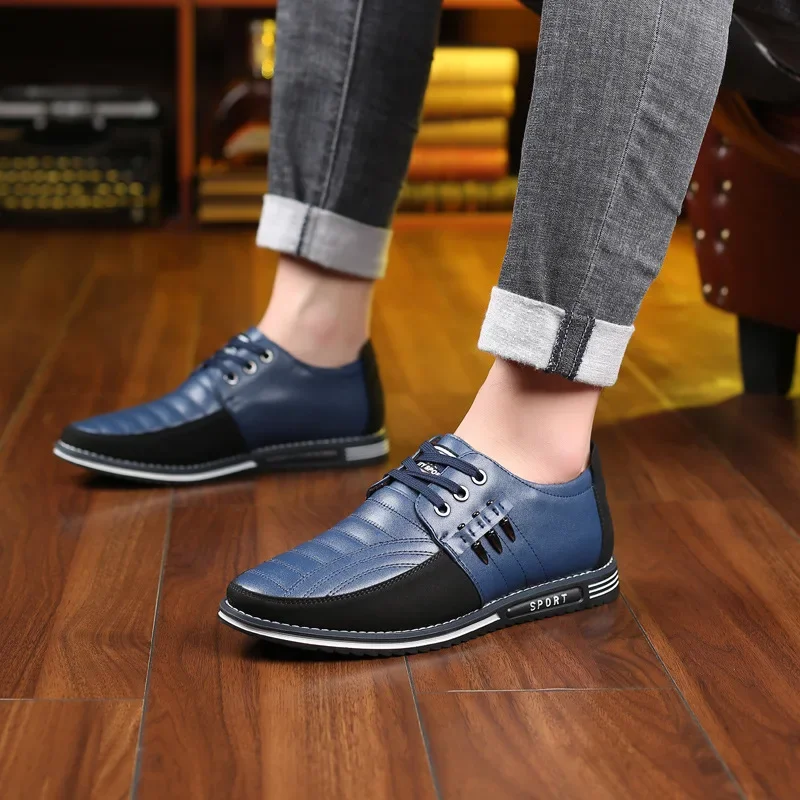 Men Casual Shoes Formal Soft Shoes Fashion Brand Classic Pu Leather Business Work for Men Big Size Erkek Ayakkabı