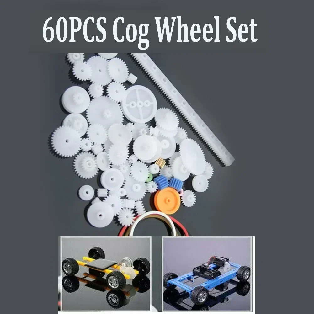 Innovative Intelligence Cog Wheel Gear Pulley Mechanical Model Motor Robot Plastic Toy 60 Kinds Children Gifts Durable Hot