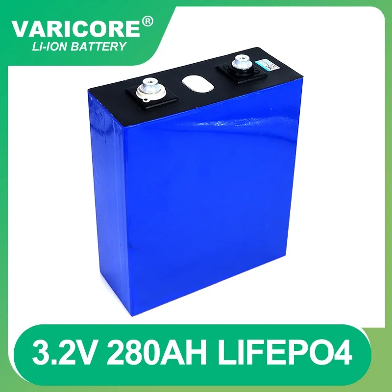 

1pcs 3.2V 280Ah lifepo4 battery DIY 12V 24v 280AH Rechargeable battery pack for Electric car RV Solar Energy + M6 Nut
