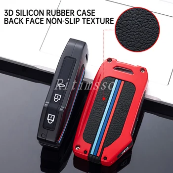 3 4 5 pulsanti in lega Gel di silice luminoso custodia portachiavi per auto custodia per Kia supporto per custodia remota K5 Sportage Stinger Forte - 3 4 5 pulsanti in lega Gel di silice luminoso custodia portachiavi per auto custodia