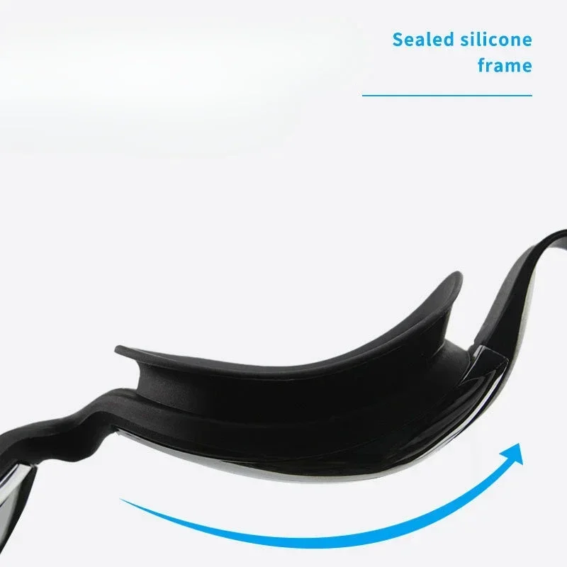 Silicone Swimming Cap Electroplating High Definition Swimming Set Goggles Set for Adults Men and Women goggles swimming goggles