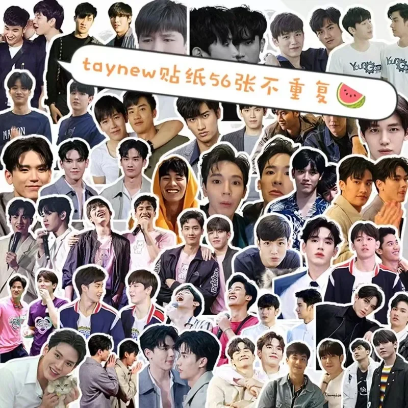 

56 шт./компл. Taynew постеры наклейки тайское телевидение тёмно-синий поцелуй драма наклейки фото ручная запись материалы блокнот чашка телефон DIY Наклейка