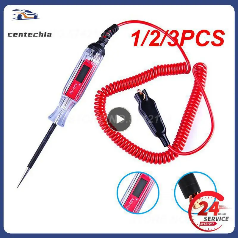 

1/2/3PCS Automotive Current Tester Auto Circuit Tester Truck DC 6V 12V 24V Auto Circuit Relay Tester Probe Test Pen control for