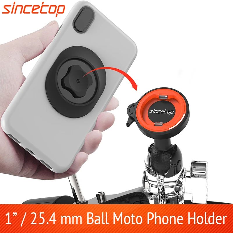 Soporte Universal móvil para motocicleta, Bola de 1 pulgada para de bicicleta, brazo enchufe para Moto, soporte de montaje rápido, abrazadera|Soportes de escritorio para teléfono| - AliExpress