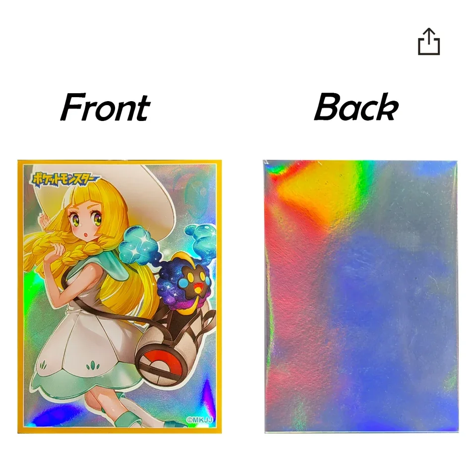Anime Card Sleeves 50ct For MTG/TCG/PTCG  Standard Size 66x91mm, Anime Art  Printing, Protector Sleeves Holographic Card Sleeves