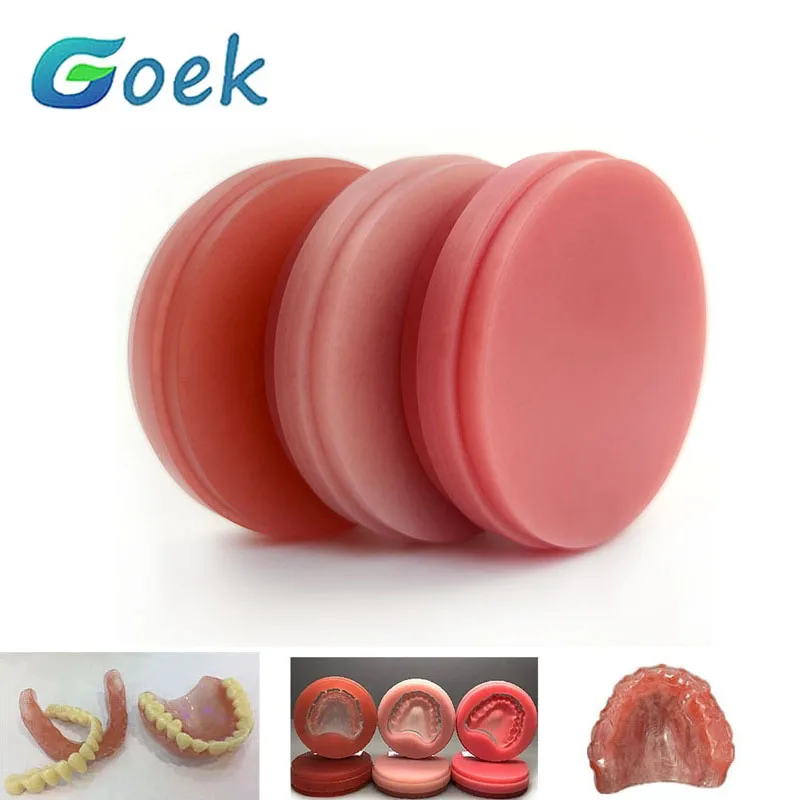 

1 piece Dental PMMA Resin Disc for Denture Base Monolayer Pink 98 OP 95 ZZ 20-30mm Dentistry Tool Laboratory Materials Products