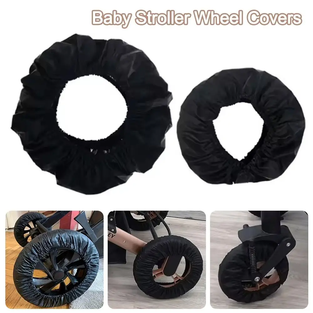 Dustproof Stroller Wheel Covers Anti-Dirty Oxford Cloth Infant Stroller Wheel Sleeve Case Waterproof
