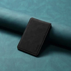 Denior Magnetic Leather Card Holder (Black)