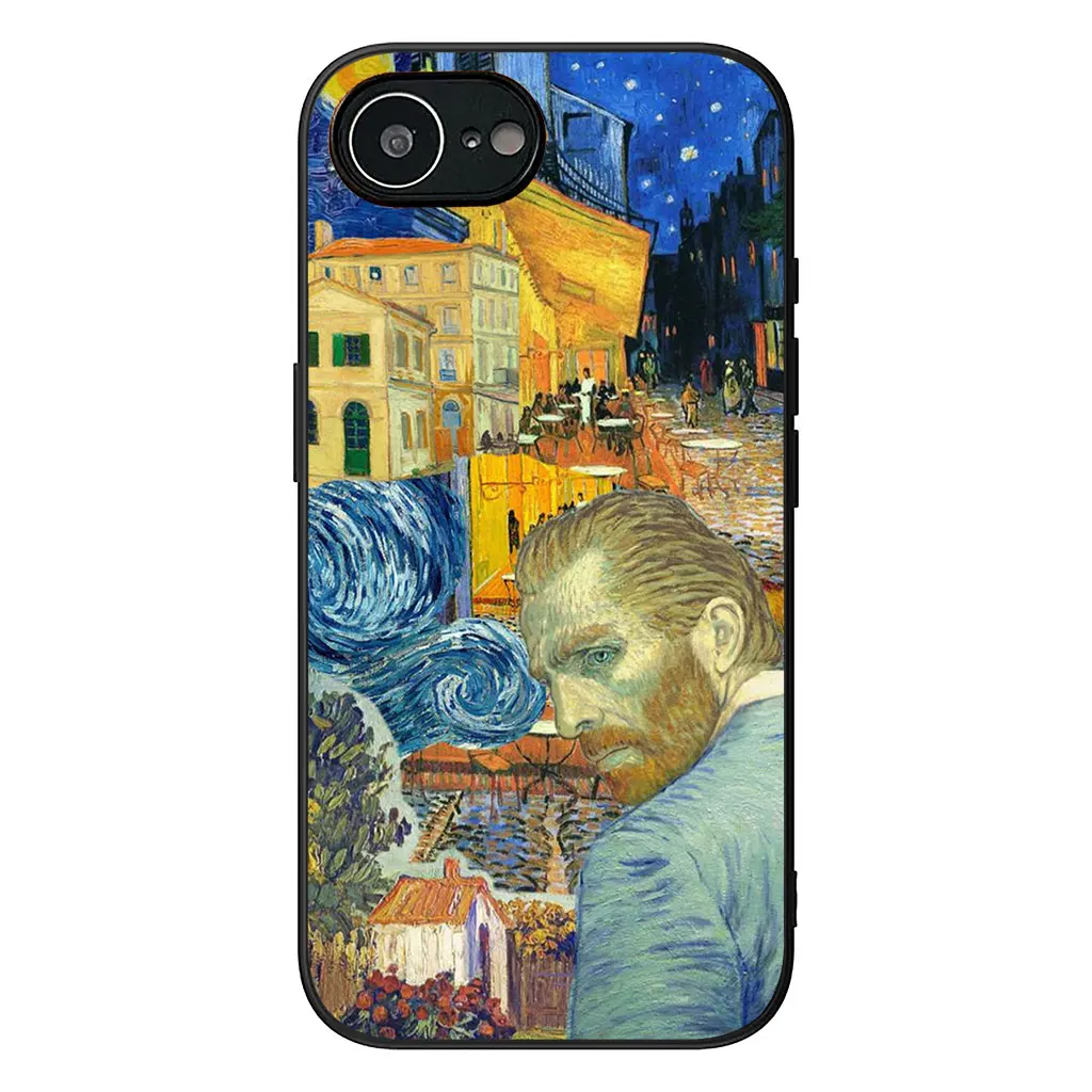 Starry Night Van Gogh Sky Art Design - Soft Phone Case Cover