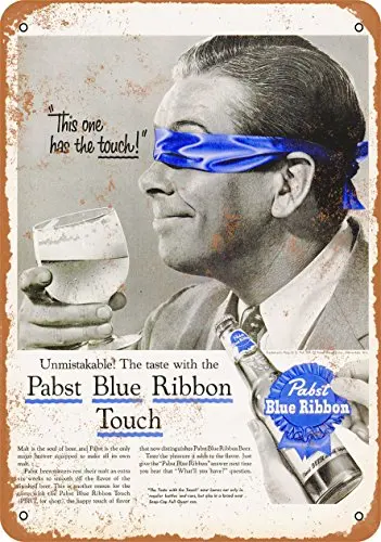 

Metal Sign - 1956 Pabst Blue Ribbon Beer Taste Test - Vintage Look