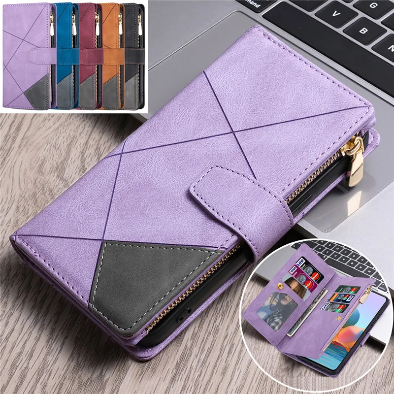 

Flip Leather Phone Case For Samsung Galaxy A52S A52 A72 A42 A32 A12 A13 A33 A53 A51 A71 A50 A70 Zipper Wallet Card Cover Hoesje