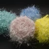16 Colors - Glitter Silk Pom Pom Plush Yarn 100g Fancy Crochet Yarn Hand Knitting Yarn art  Wool Yarn for Knitting and Crochet 1