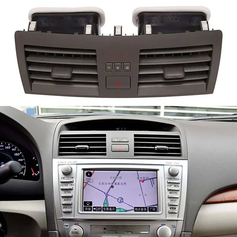 Panel de ventilación de aire acondicionado, Control central, cubierta de parrilla para Toyota Camry