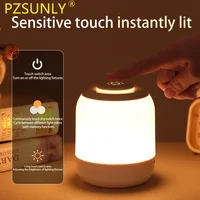 PZSUNLY LED Touch Lamp Night Light Table Lamp Bedside Lamp Bedroom Lamp with Touch Sensor Portable Desk Lamp Light for Kids Gift 1