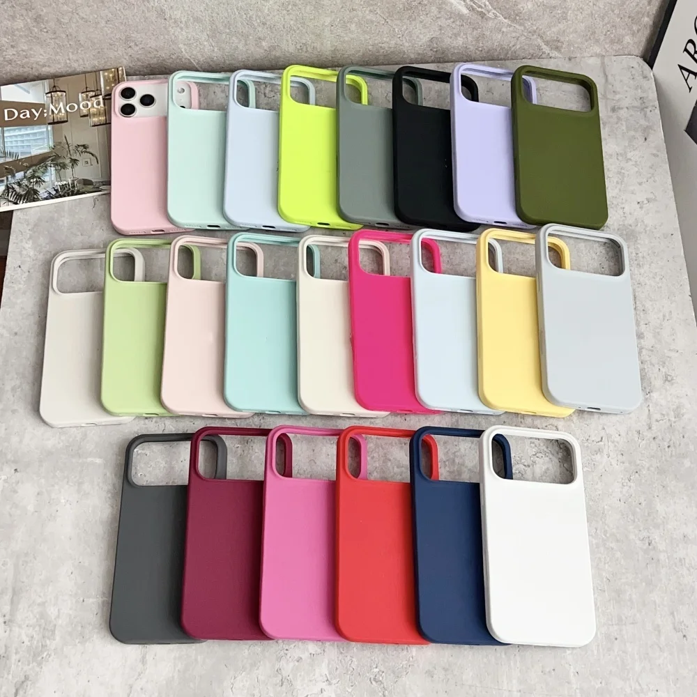 Premium Shockproof Liquid Silicone Phone Case with Protective Box Cover
