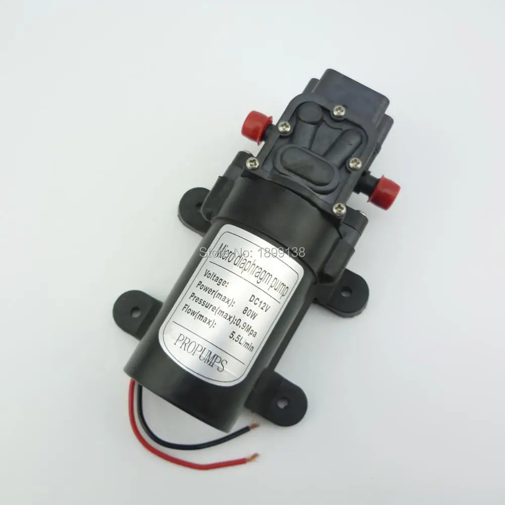 

Electric return valve type 80W 5.5L/min self priming 12 volt high pressure water pump dc