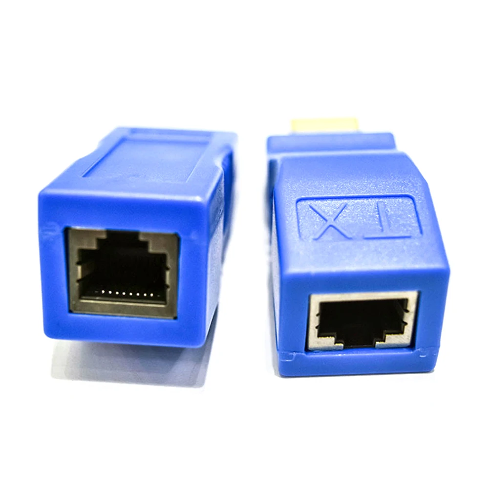 Extensor compatible con HDMI 4K a extensión de red LAN RJ45 TX RX Cat5e ...