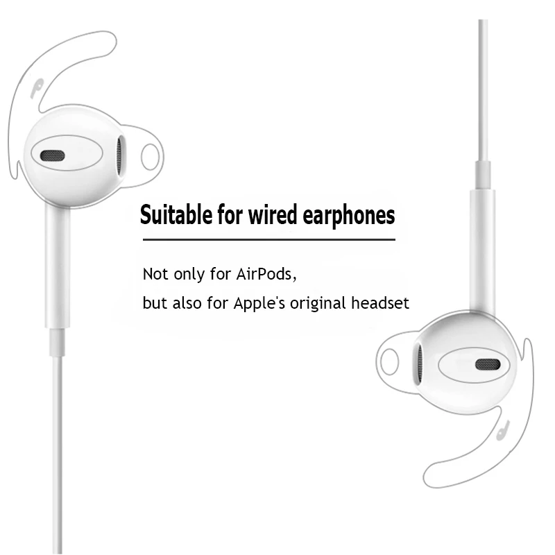 New AirPods 3 2 1 EarHooks Holders Silicone Covers For Iphone Earpods Sport Cover Earpads Earphone In Ear hook Accessories