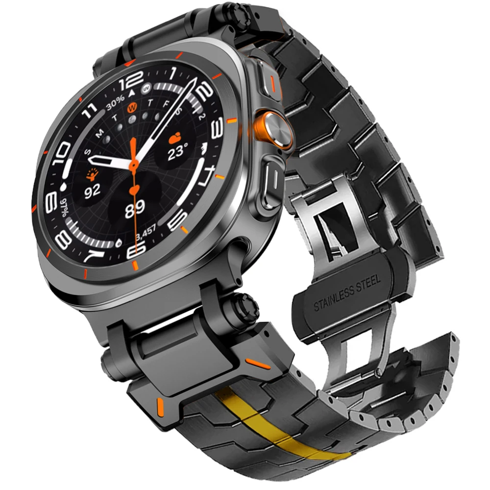 Luxury Stainless Steel Business Watch Band - No Gaps QuickFit Bracelet