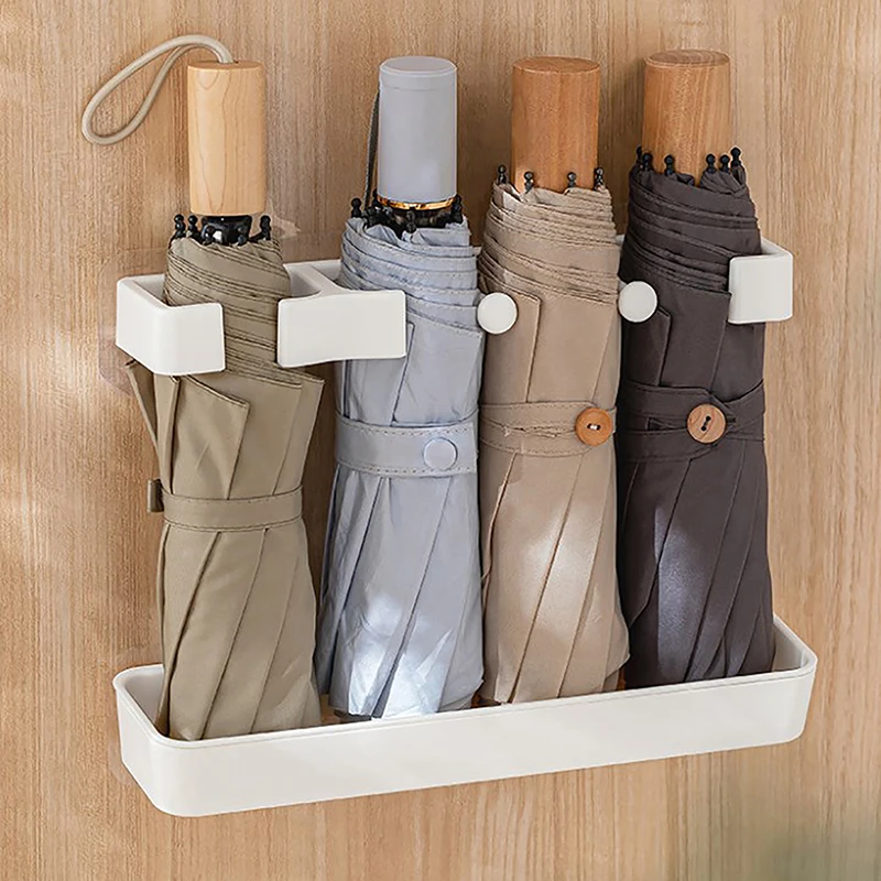 Umbrella Stand Anti-slip Holder Adjustable Height Store Umbrellas Practical Wall-mounted Leaching Shelf