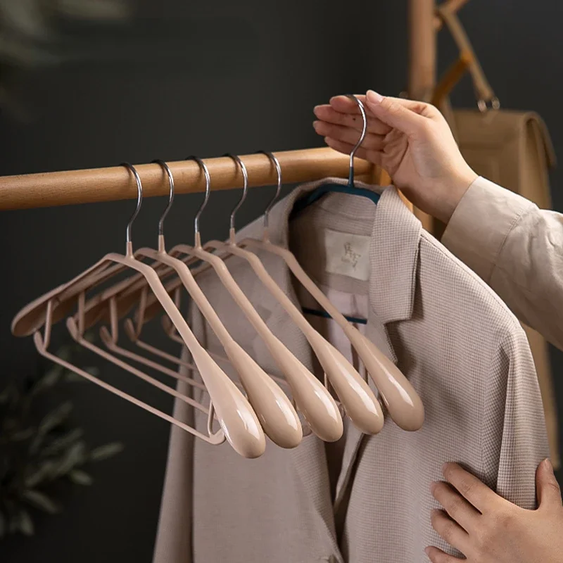 5/10/20PCS Wide-Shoulder Hanger Multi-functional Non-slip Organizers Hook for Suit Shirt Coat Home Seamless Clothes Support clothes hanger