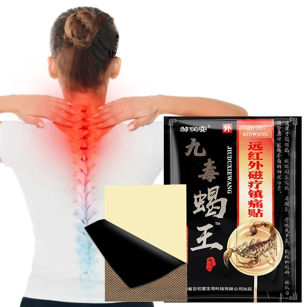 Back Pain Patch Scorpion Venom Pain Relief Patch Back Muscle Arthritis Rheumatoid Treatment Anti Knees 8Pcs/Box