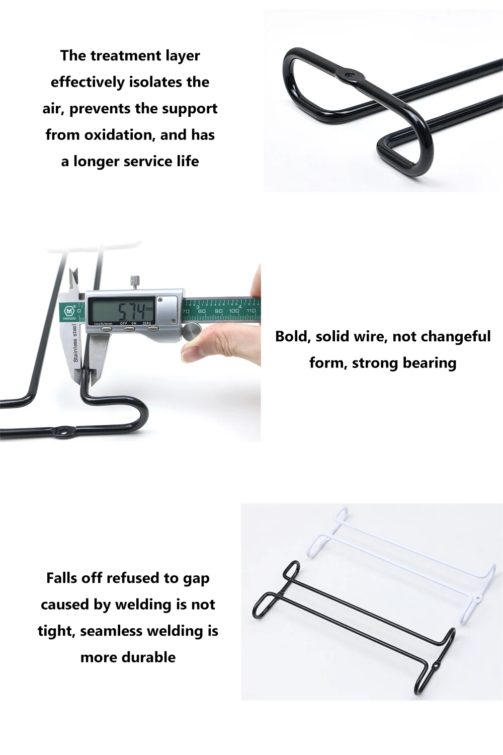 Description Picture 4 of itemIron Wall Mount Wine Glass Rack Hanging Wine Cup Holder Bar Goblet Stemware Storage Racks Shelf Hanger Iron Kitchen Organizer